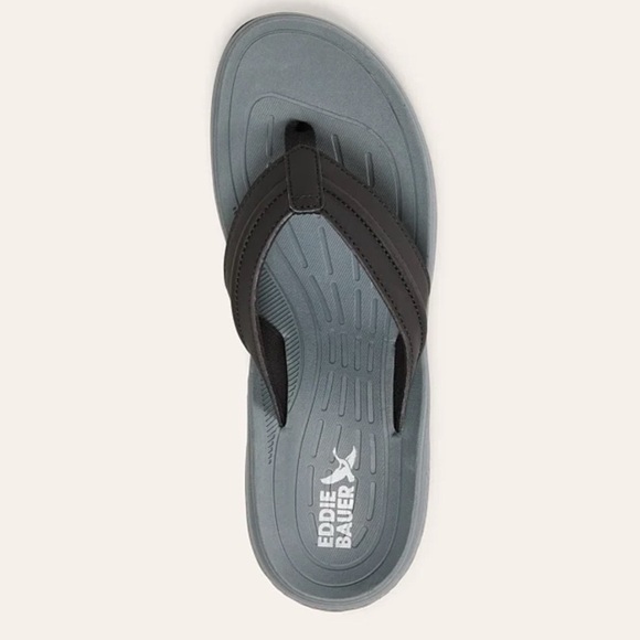 Mens Break Point 2 Flip Flops Black Sandals Comfy Walking Summer 9 10 11 NWT main image 6